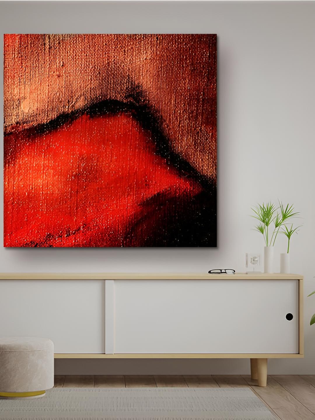 

Casperme Red Canvas Framed Painting Wall Art