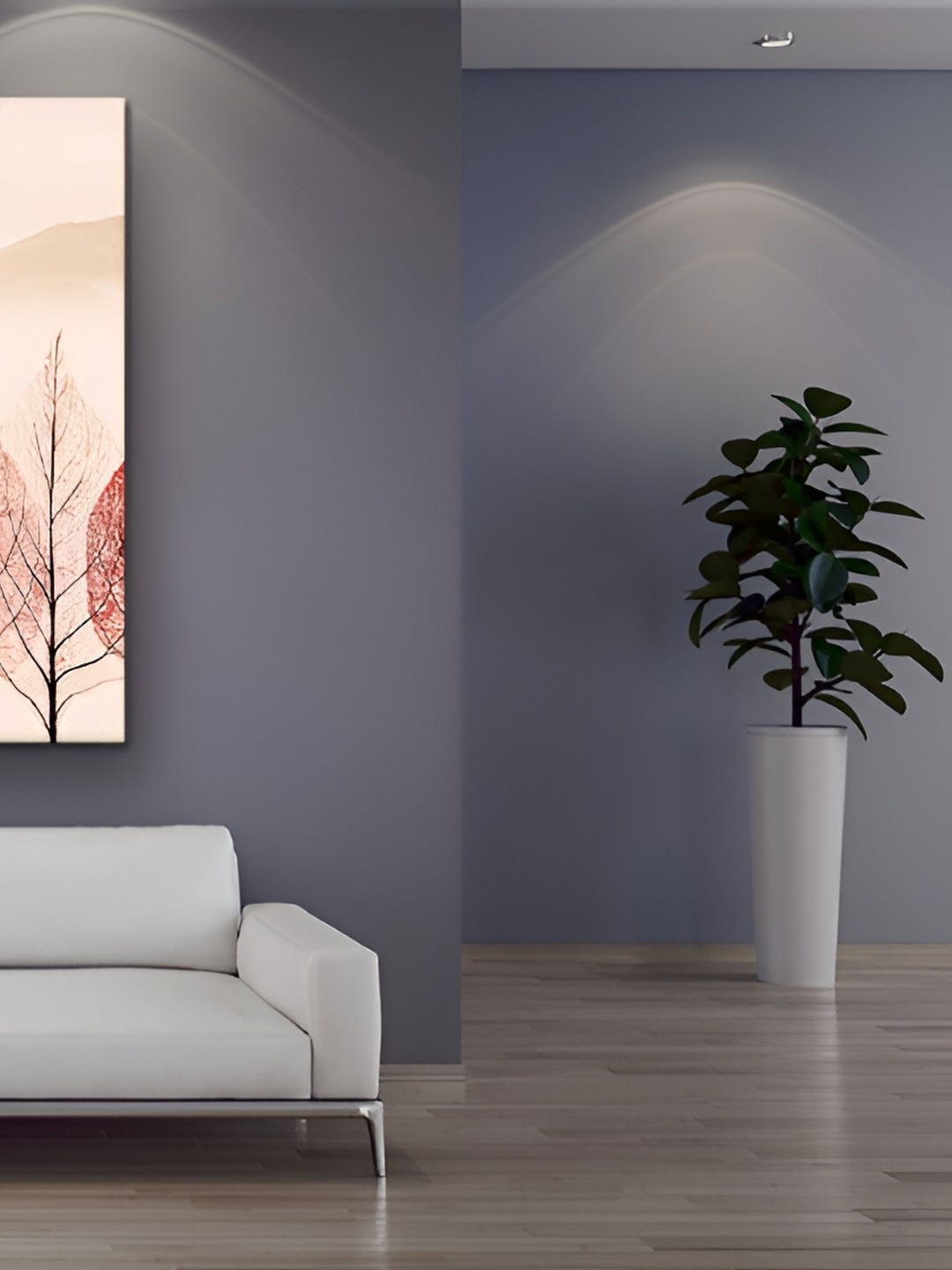 

Casperme Peach Colored Modern Art Canvas Framed Painting Wall Art