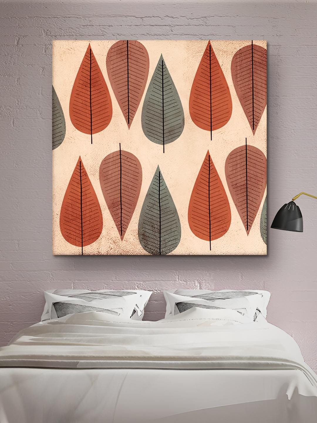 

Casperme Brown & Beige Modern Art Canvas Framed Painting Wall Art
