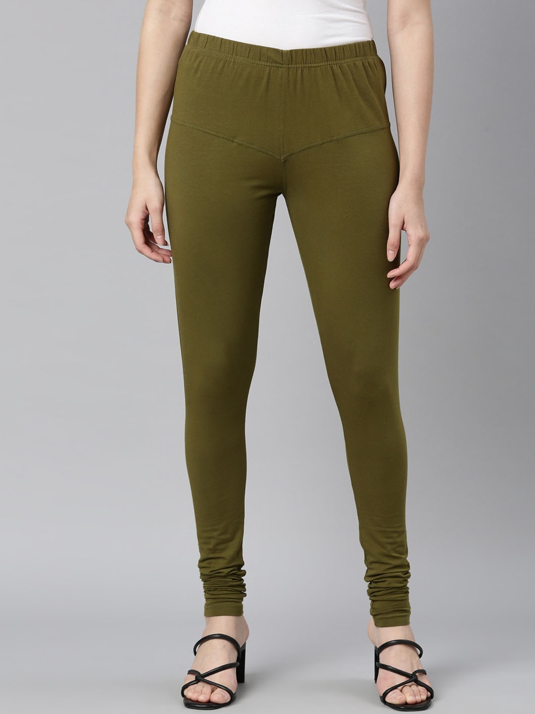 

DIXCY SCOTT Slimz Churidar Length Leggings, Olive