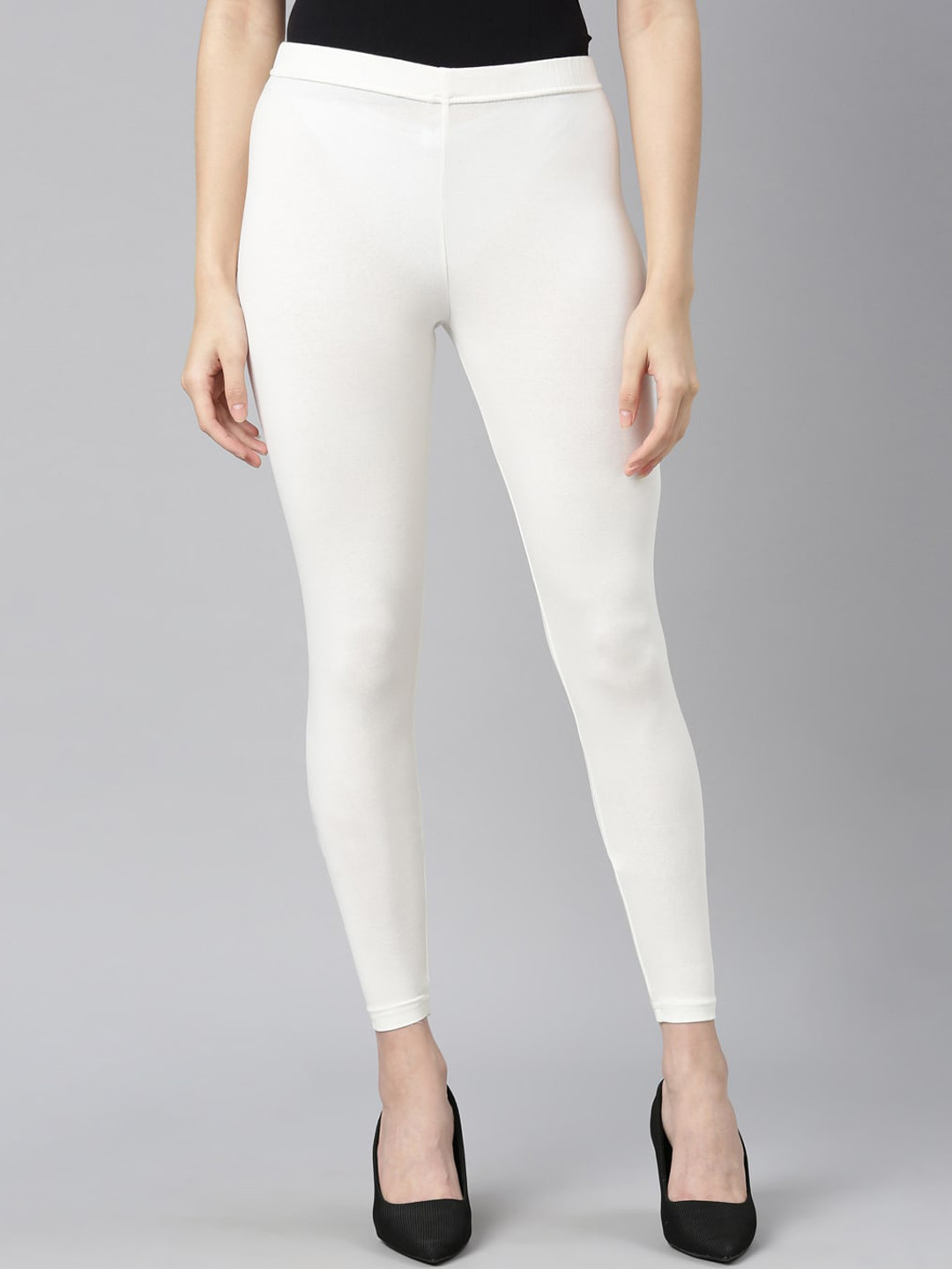 

DIXCY SCOTT Slimz Ankle Length Leggings, Off white