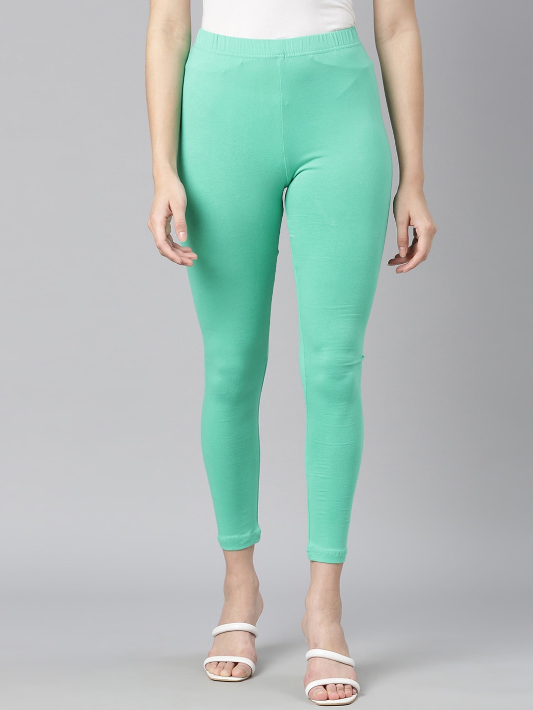

DIXCY SCOTT Slimz Mid-Rise Ankle-Length Leggings, Green