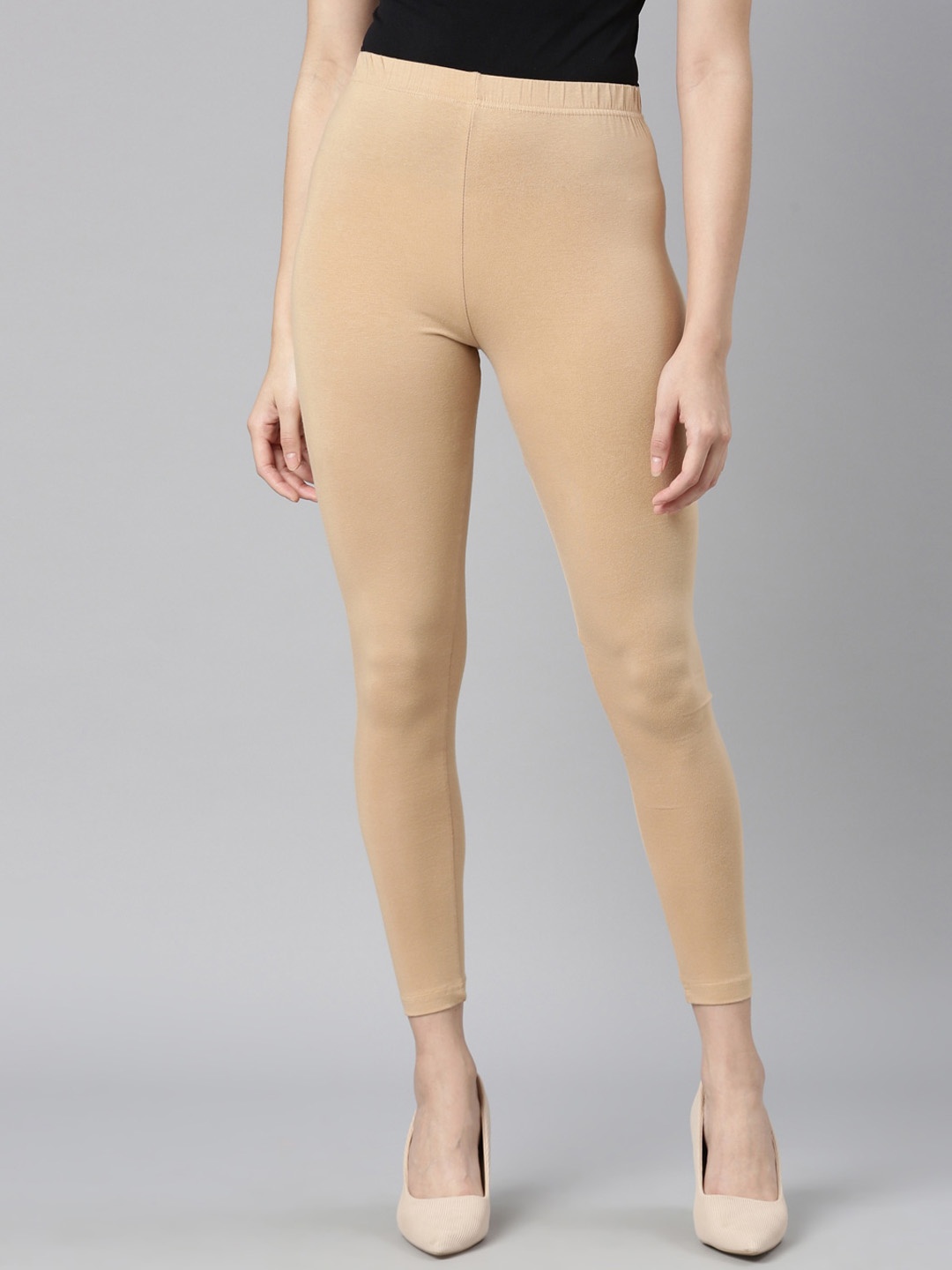 

DIXCY SCOTT Slimz Ankle Length Leggings, Beige