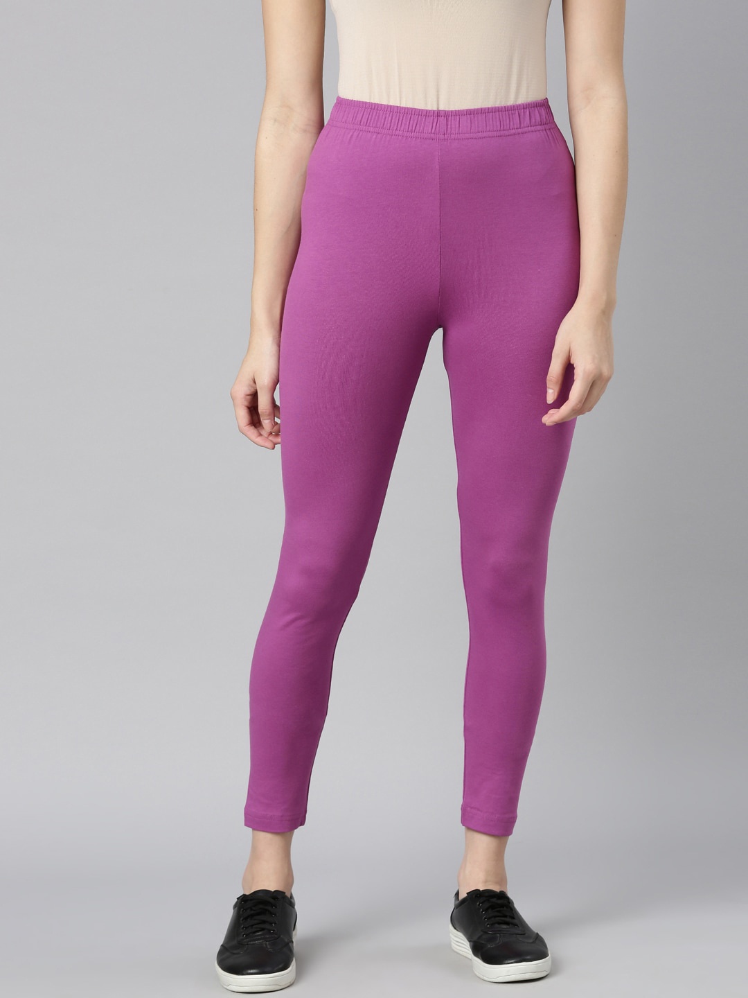 

DIXCY SCOTT Slimz Ankle Length Leggings, Purple