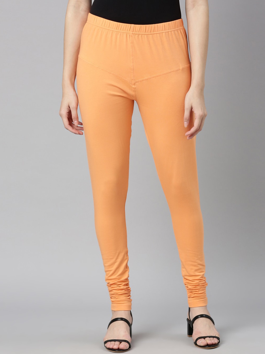 

DIXCY SCOTT Slimz Churidar Length Leggings, Orange