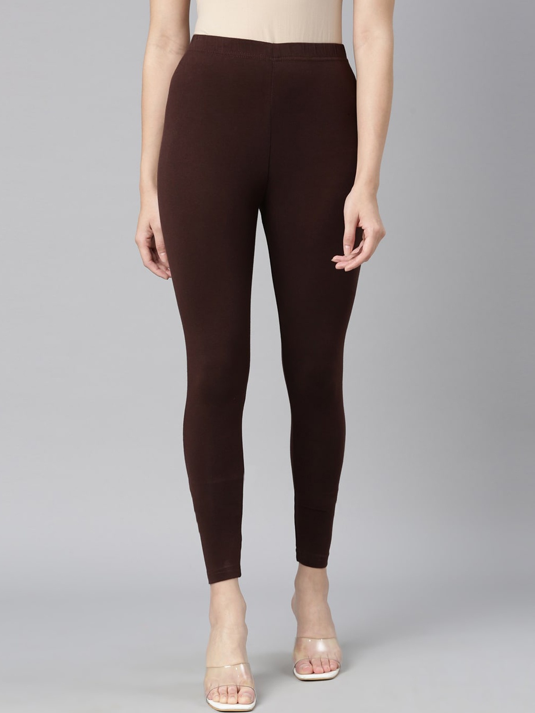 

DIXCY SCOTT Slimz Ankle Length Leggings, Coffee brown