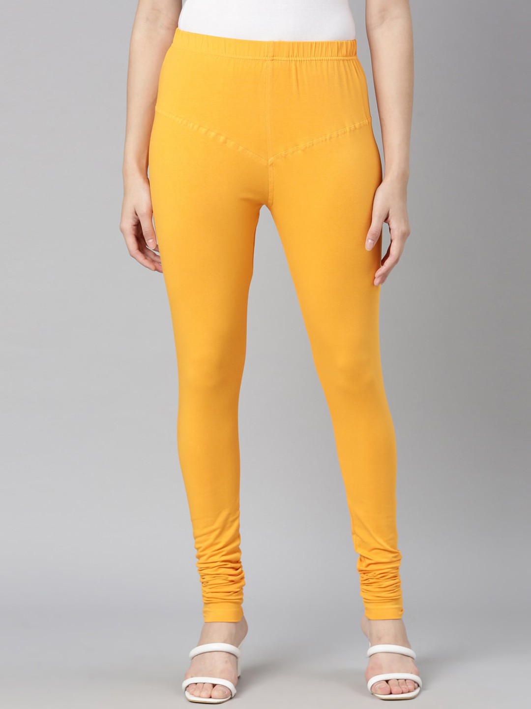

DIXCY SCOTT Slimz Churidar Length Leggings, Yellow