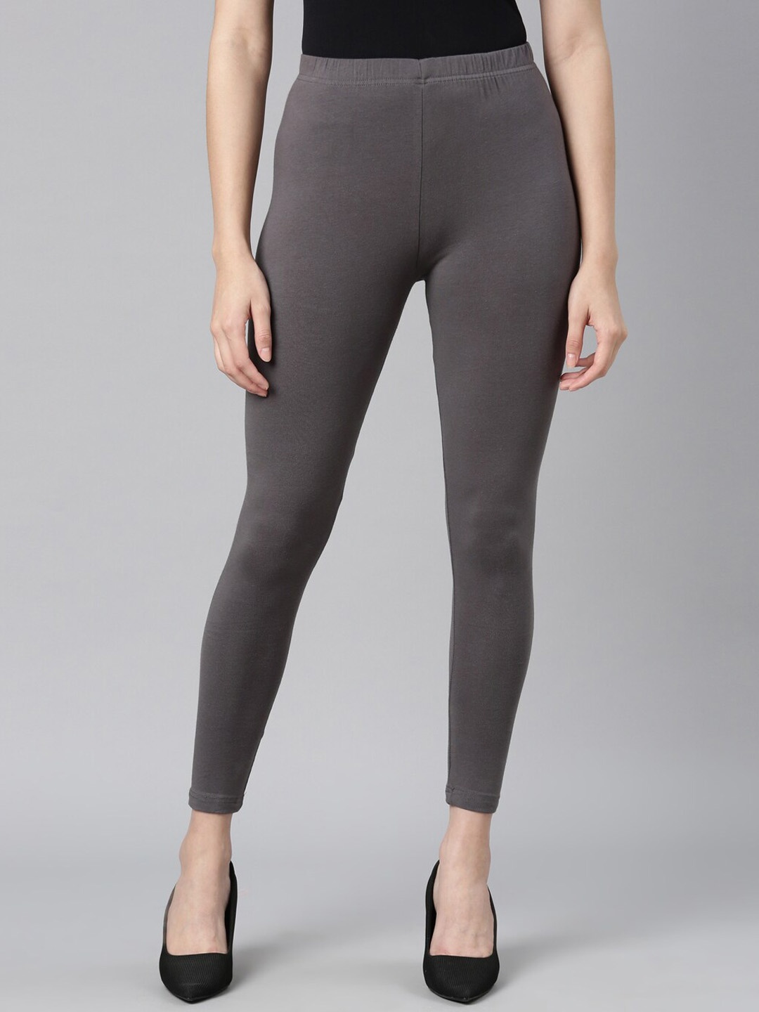 

DIXCY SCOTT Slimz Ankle Length Leggings, Grey