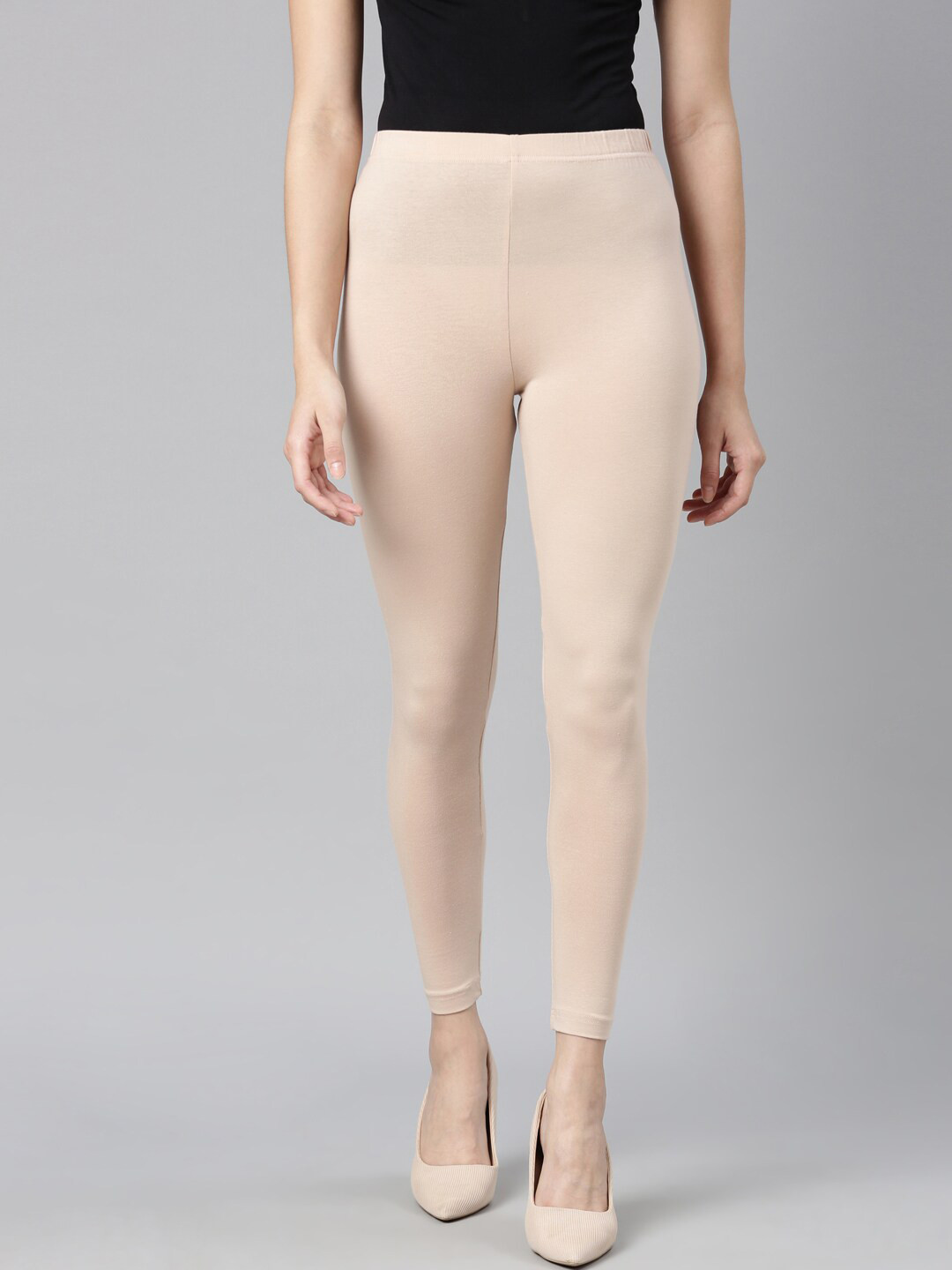 

DIXCY SCOTT Slimz Ankle Length Leggings, Beige
