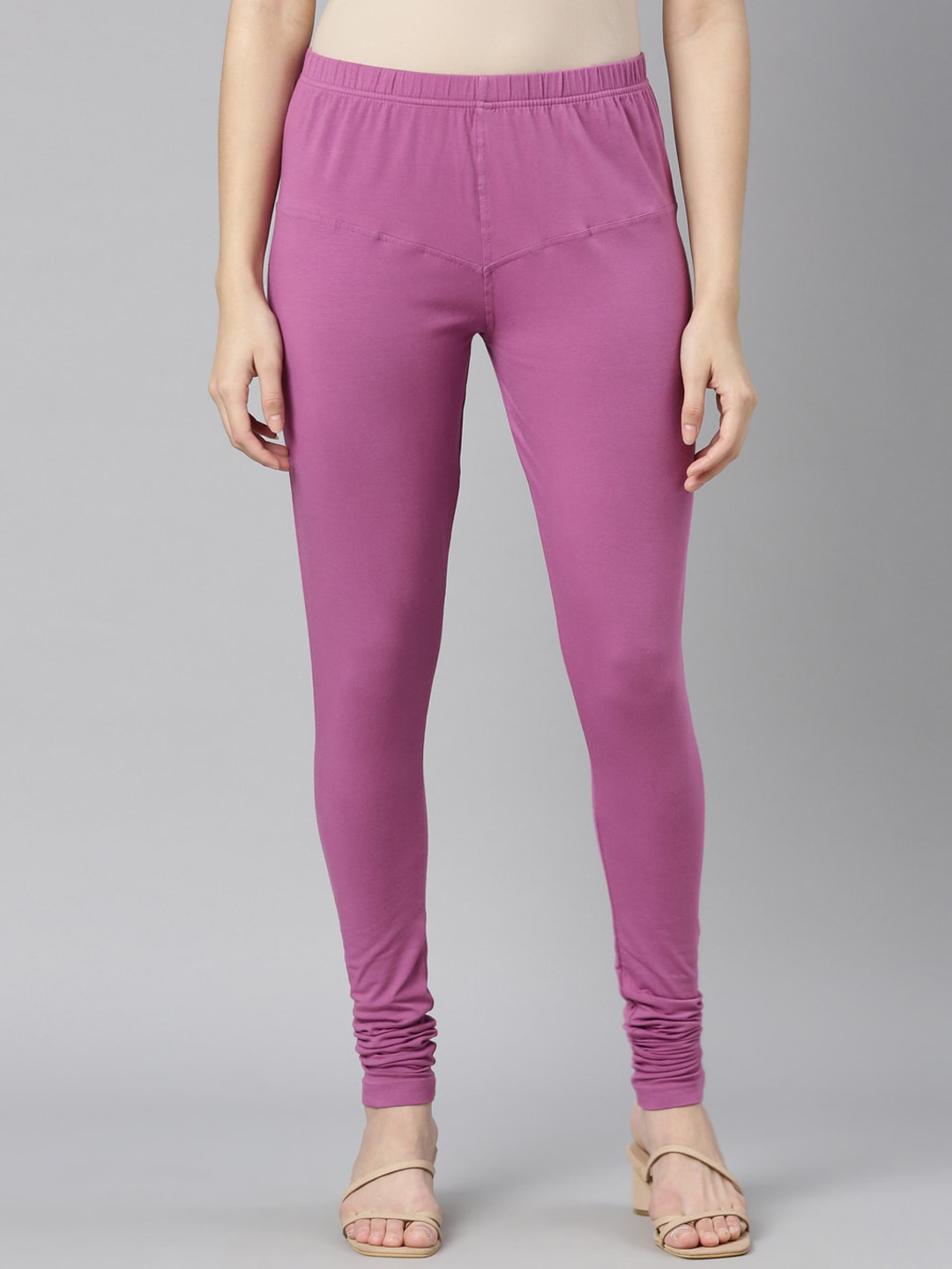 

DIXCY SCOTT Slimz Mid Rise Churidar Length Leggings, Purple
