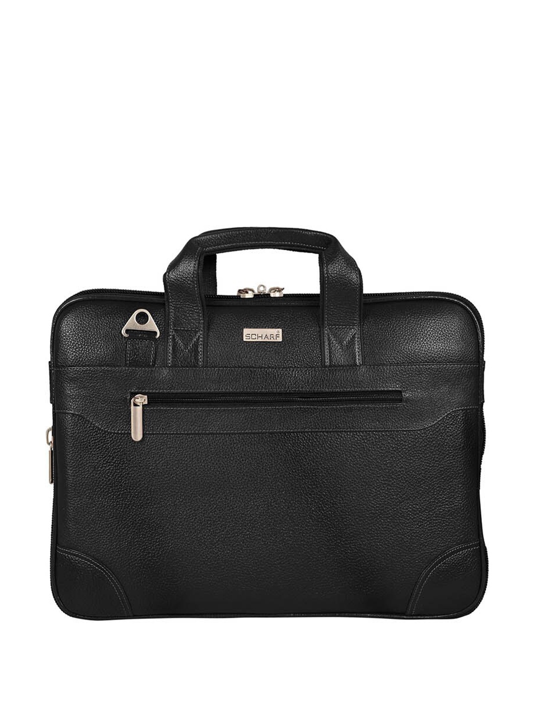 

SCHARF Unisex Leather Laptop Bag Up to 15 inch, Black