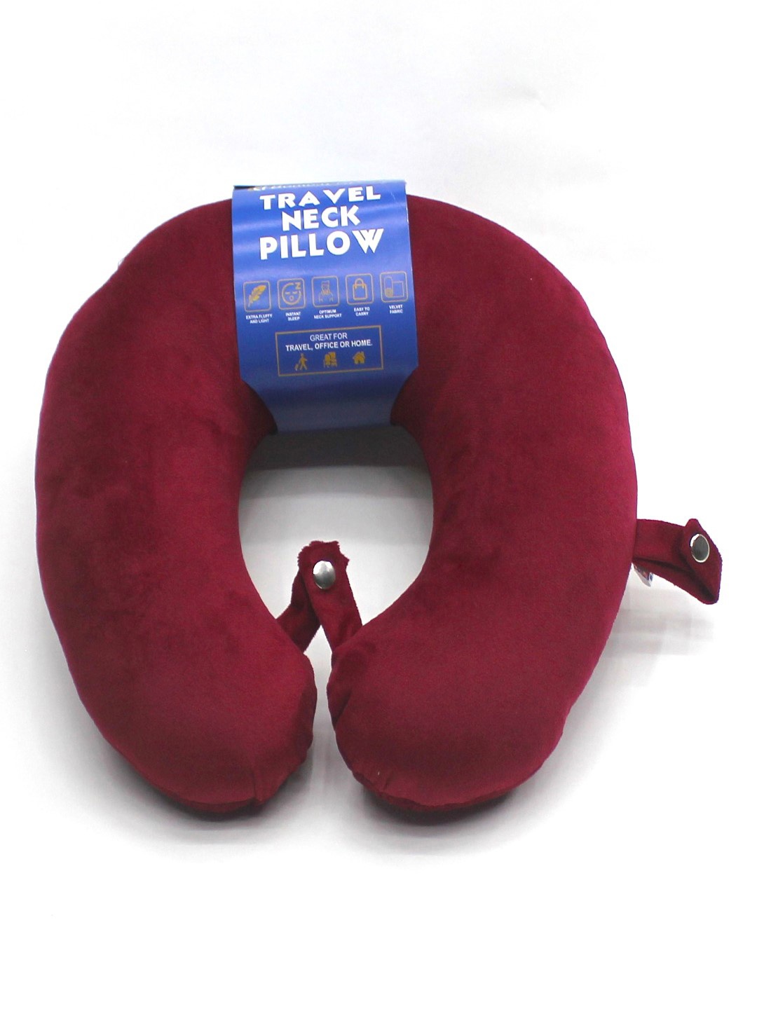 

BOMBAY DYEING Red Lightweight Travel Neck Pillow