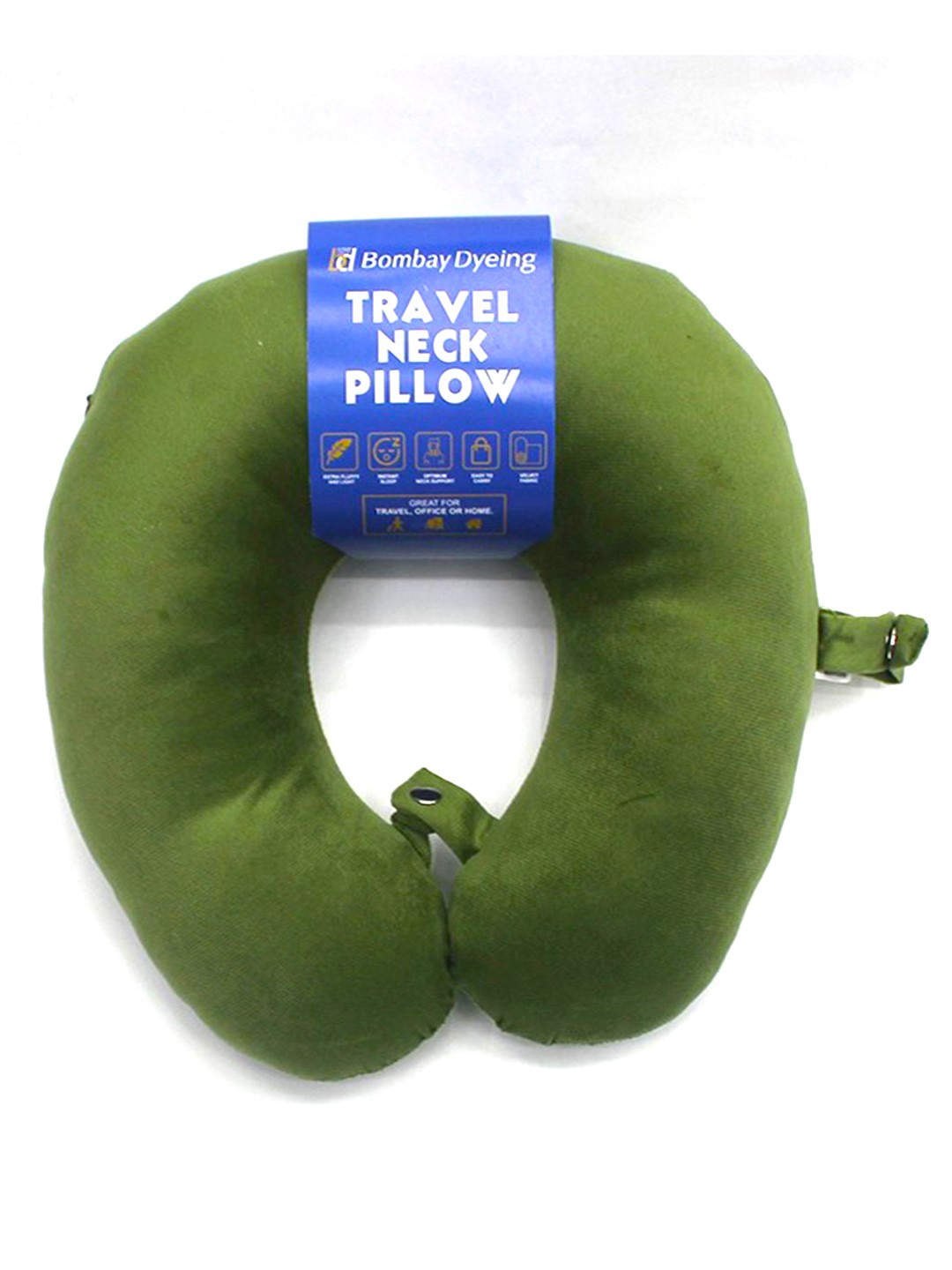 

BOMBAY DYEING Olive Lightweight Travel Neck Pillow