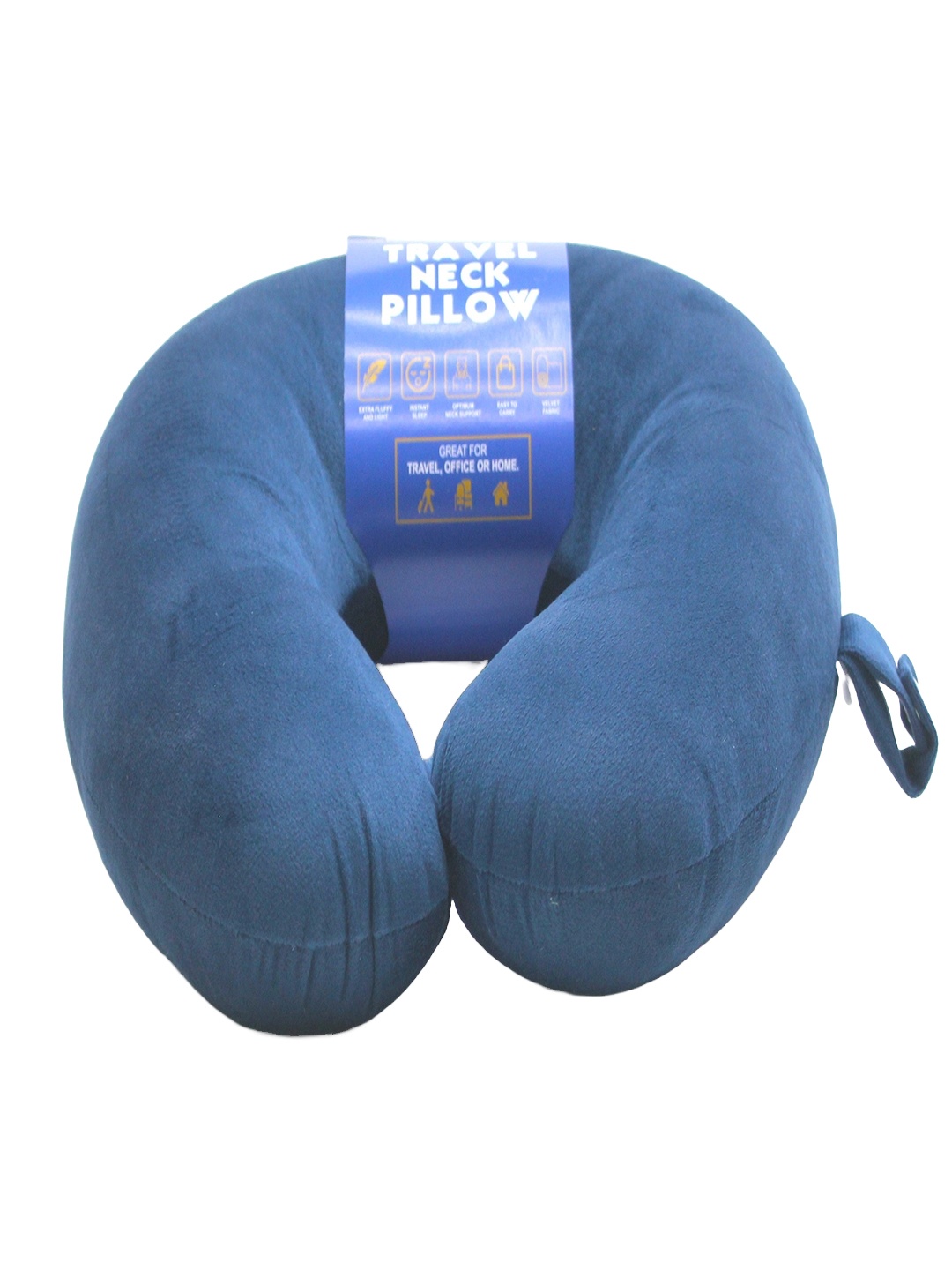 

BOMBAY DYEING Navy Blue U-Shape Soft Lightweight Travel Neck Pillow
