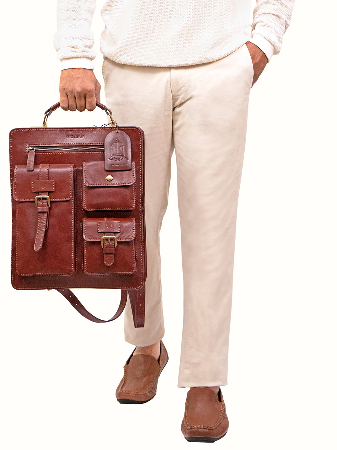 

Hidesign Men SUSTAIN - 01 Backpack, Tan