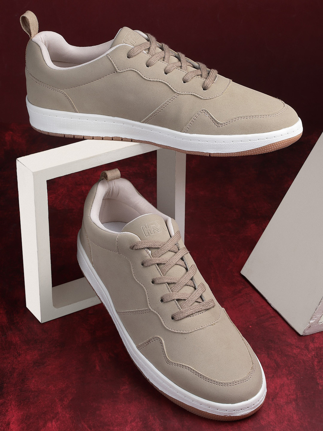 

HRX by Hrithik Roshan Men Beige Comfort Insole Sneakers