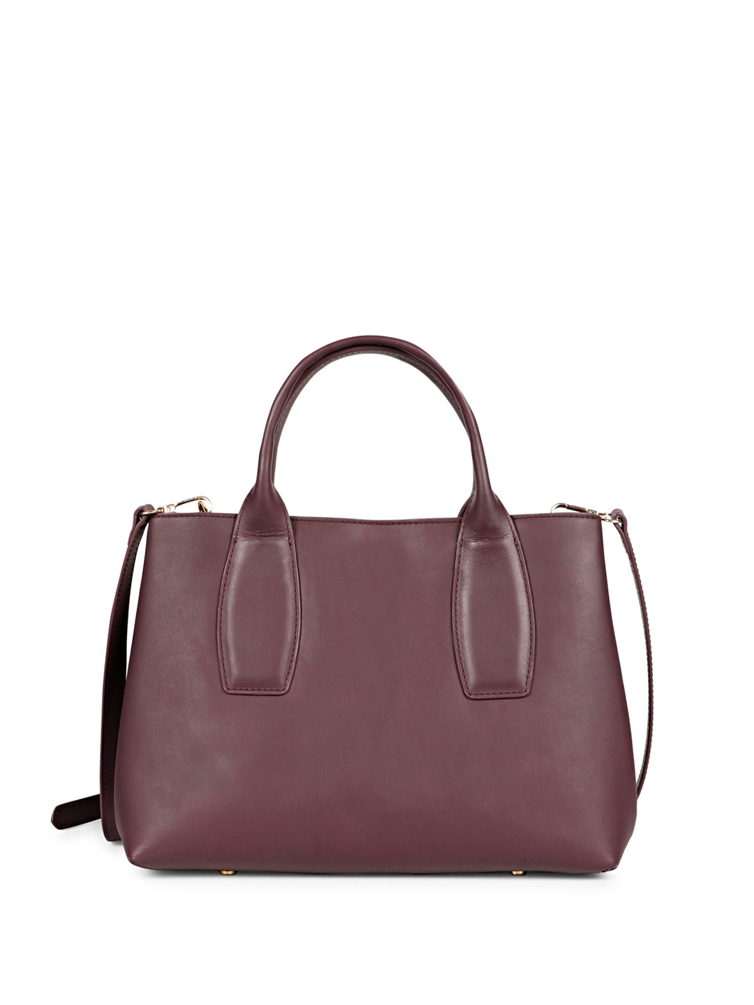 

Favore Leather Structured Handheld Bag, Burgundy