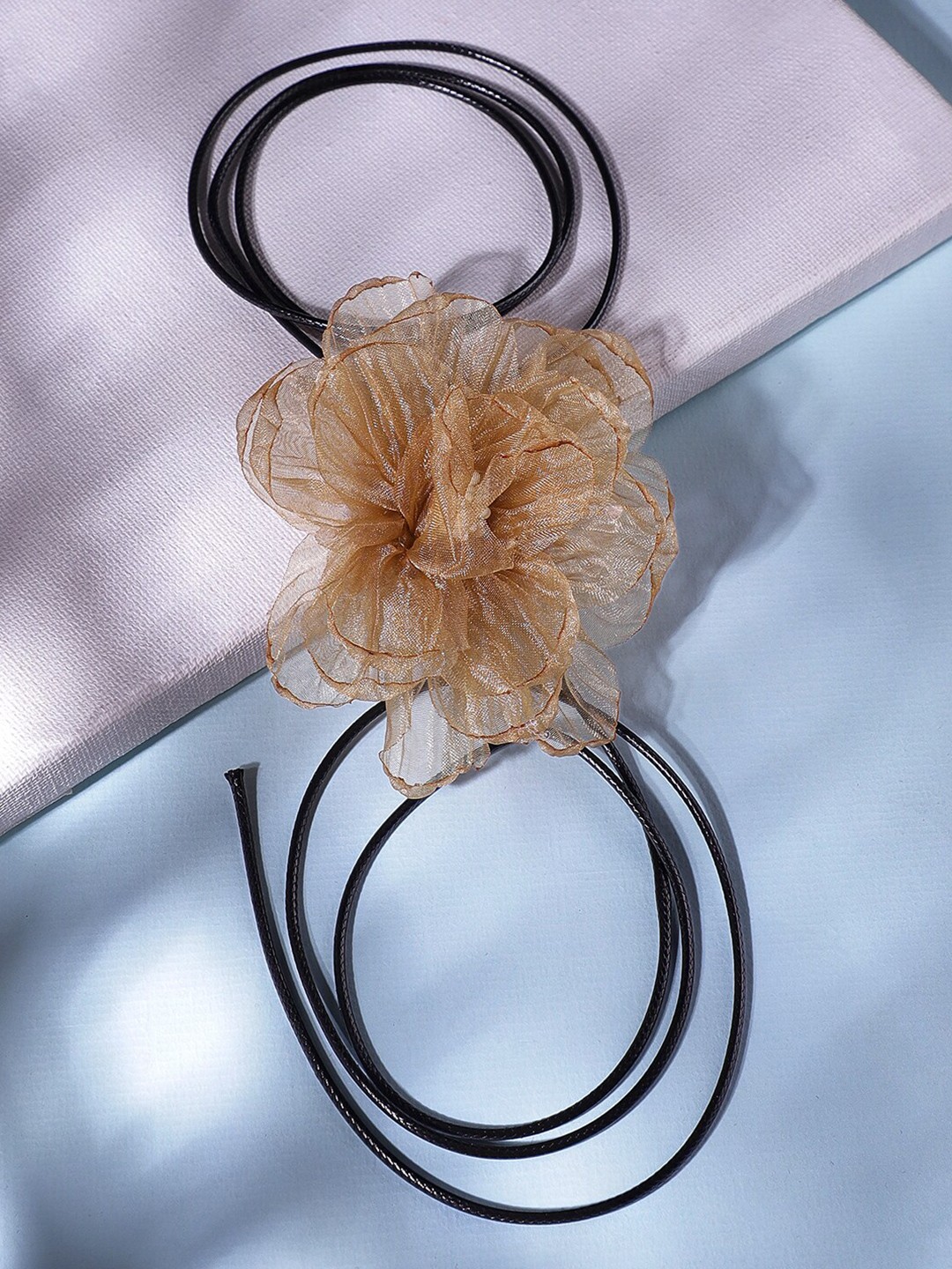 

Rubans Voguish Floral Choker Necklace, Brown