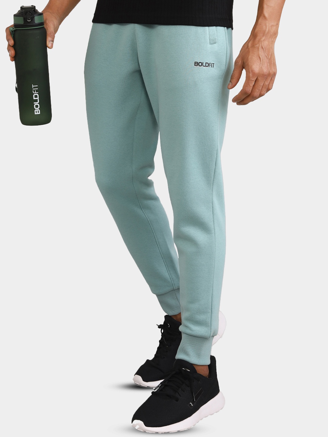 

BOLDFIT Men Slim-Fit Joggers, Blue