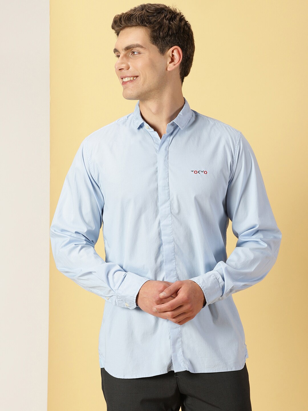 

Thomas Scott Classic Slim Fit Casual Shirt, Blue