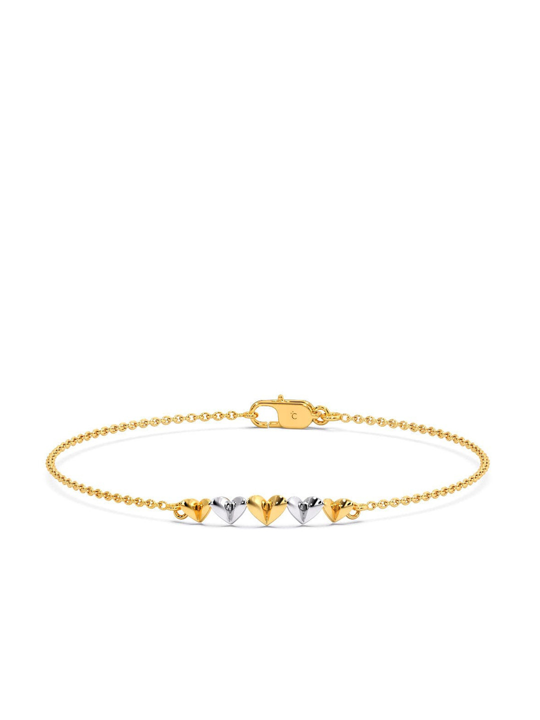 

CANDERE A KALYAN JEWELLERS COMPANY 14KT BIS Hallmark Gold Bracelet-2.33 g
