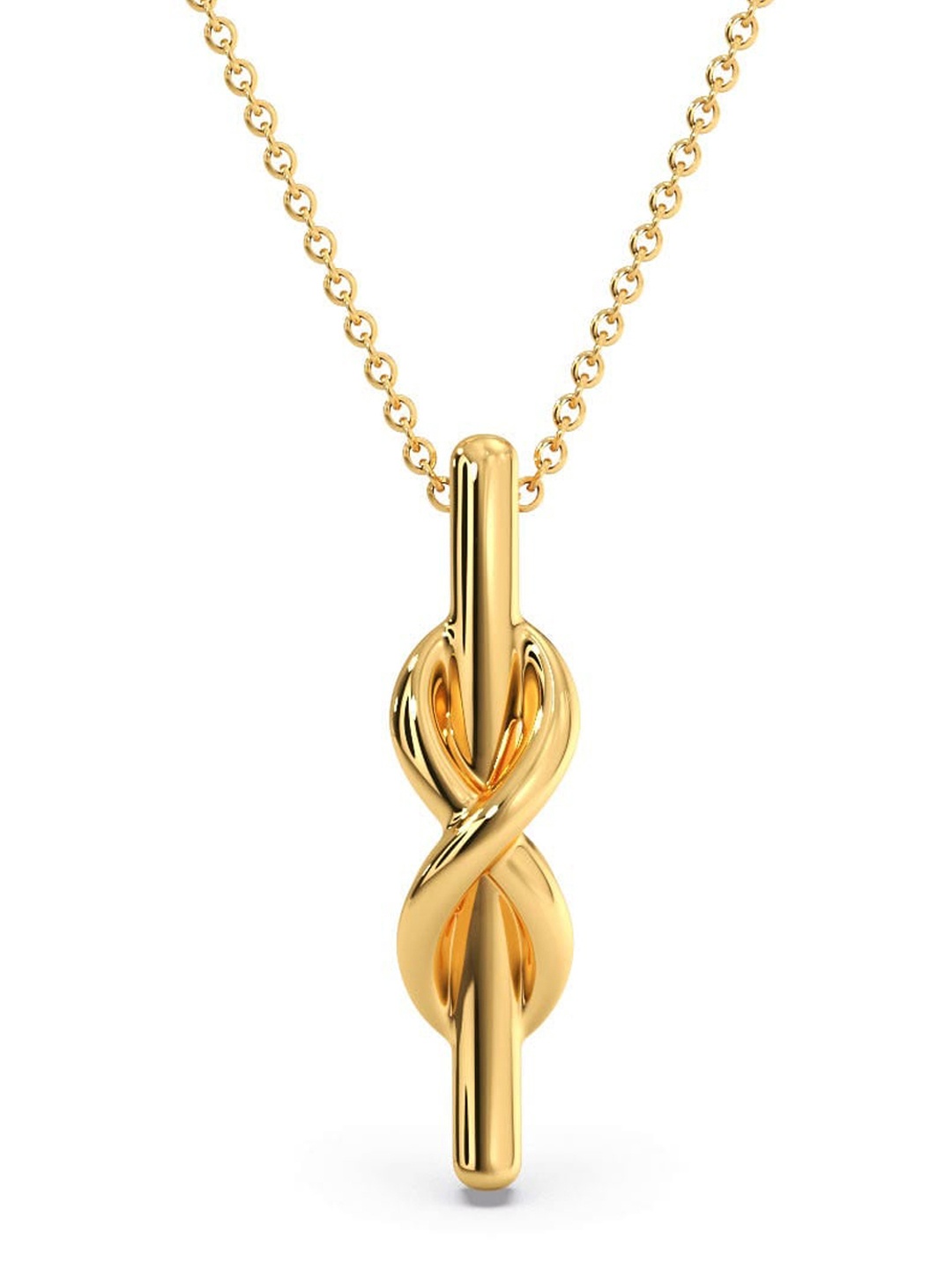 

CANDERE A KALYAN JEWELLERS COMPANY 14KT Gold Bow Pendant-0.43gm