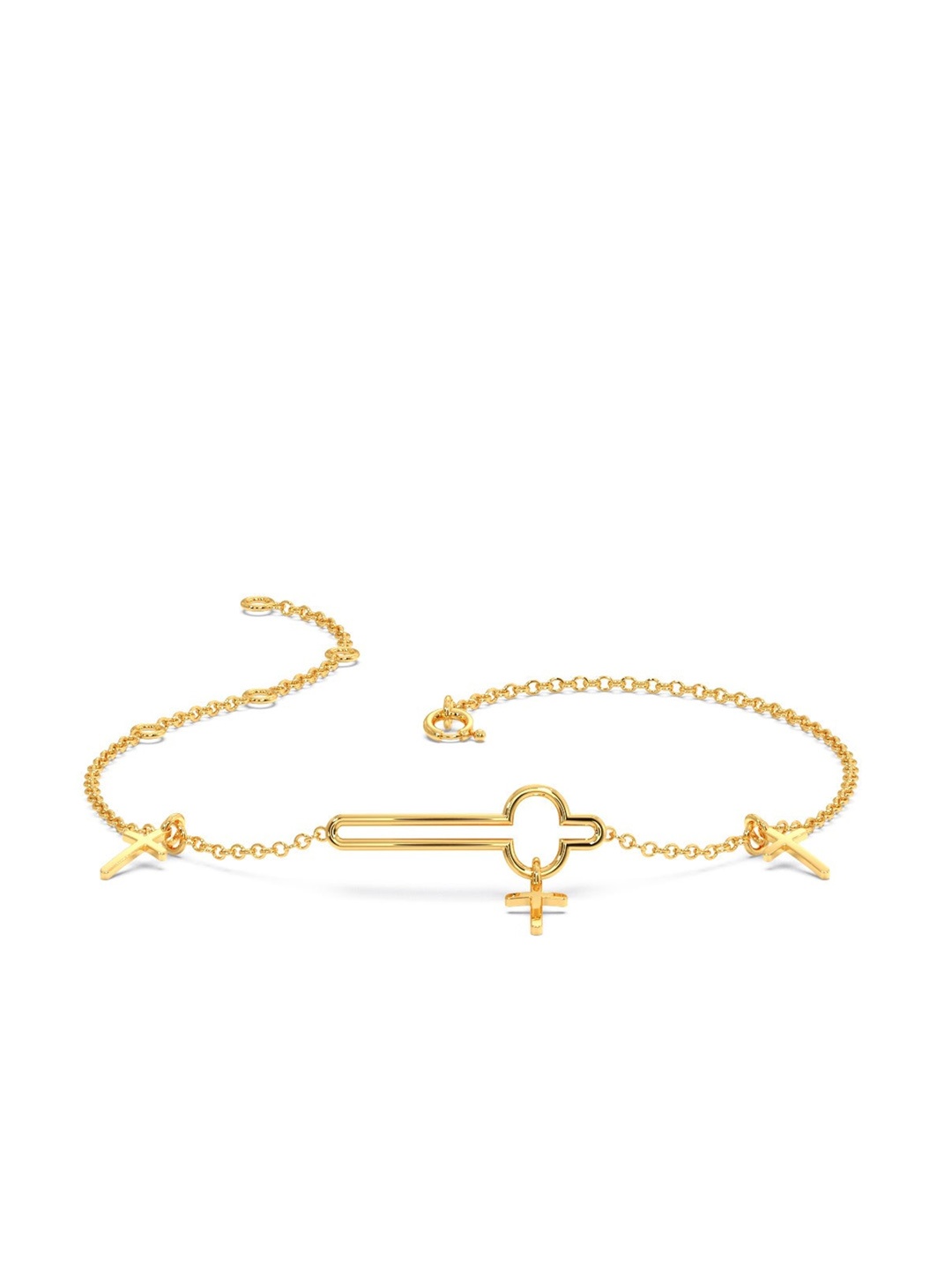 

CANDERE A KALYAN JEWELLERS COMPANY 18KT BIS Hallmark Gold Bracelet-1.61gm