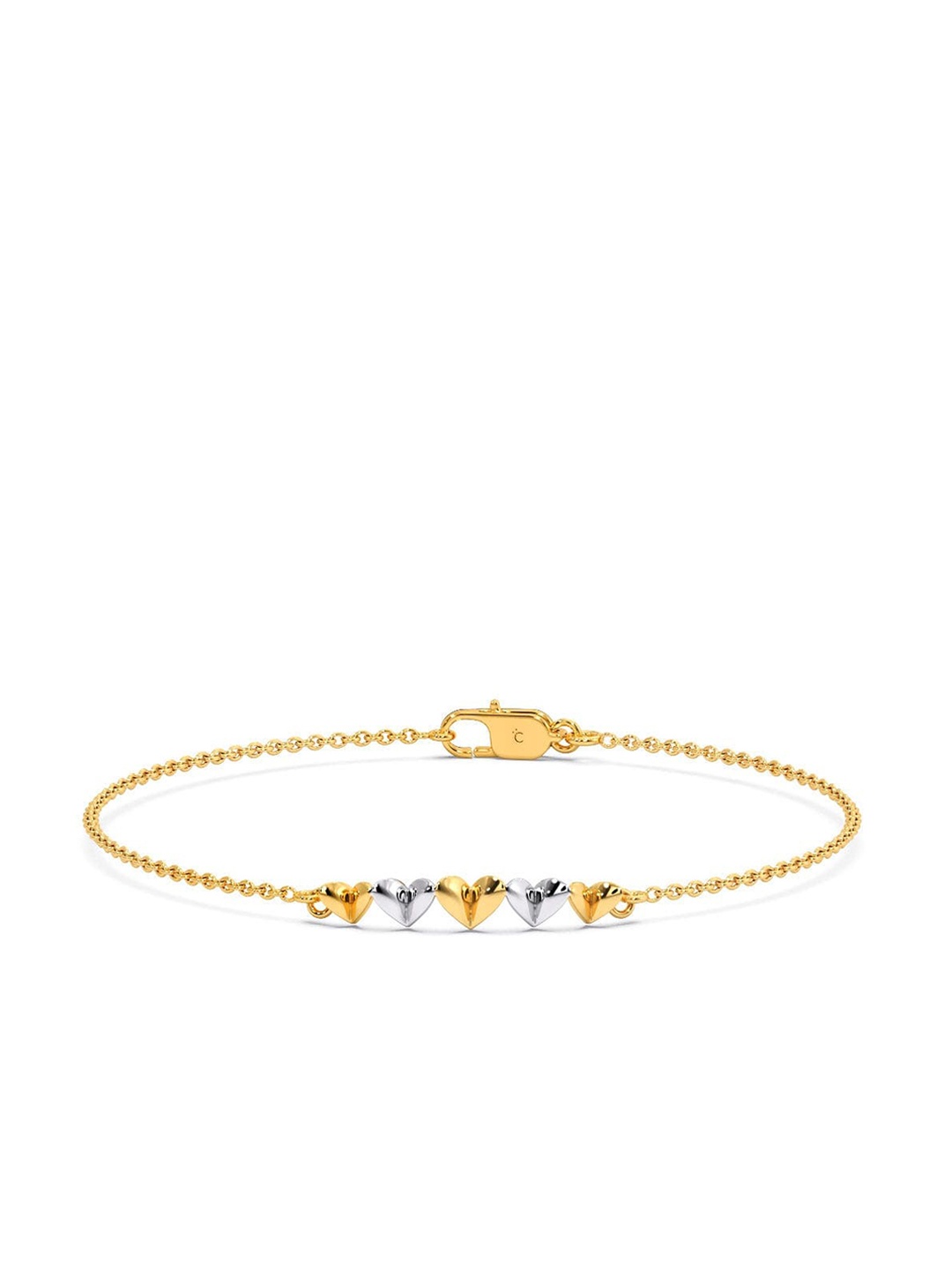 

CANDERE A KALYAN JEWELLERS COMPANY 18KT BIS Hallmark Gold Bracelet-2.39 g