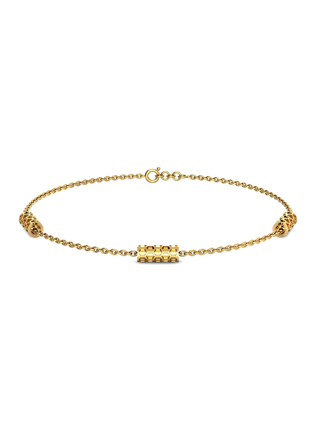 

CANDERE A KALYAN JEWELLERS COMPANY 18KT BIS Hallmark Gold Bracelet-2.3gm