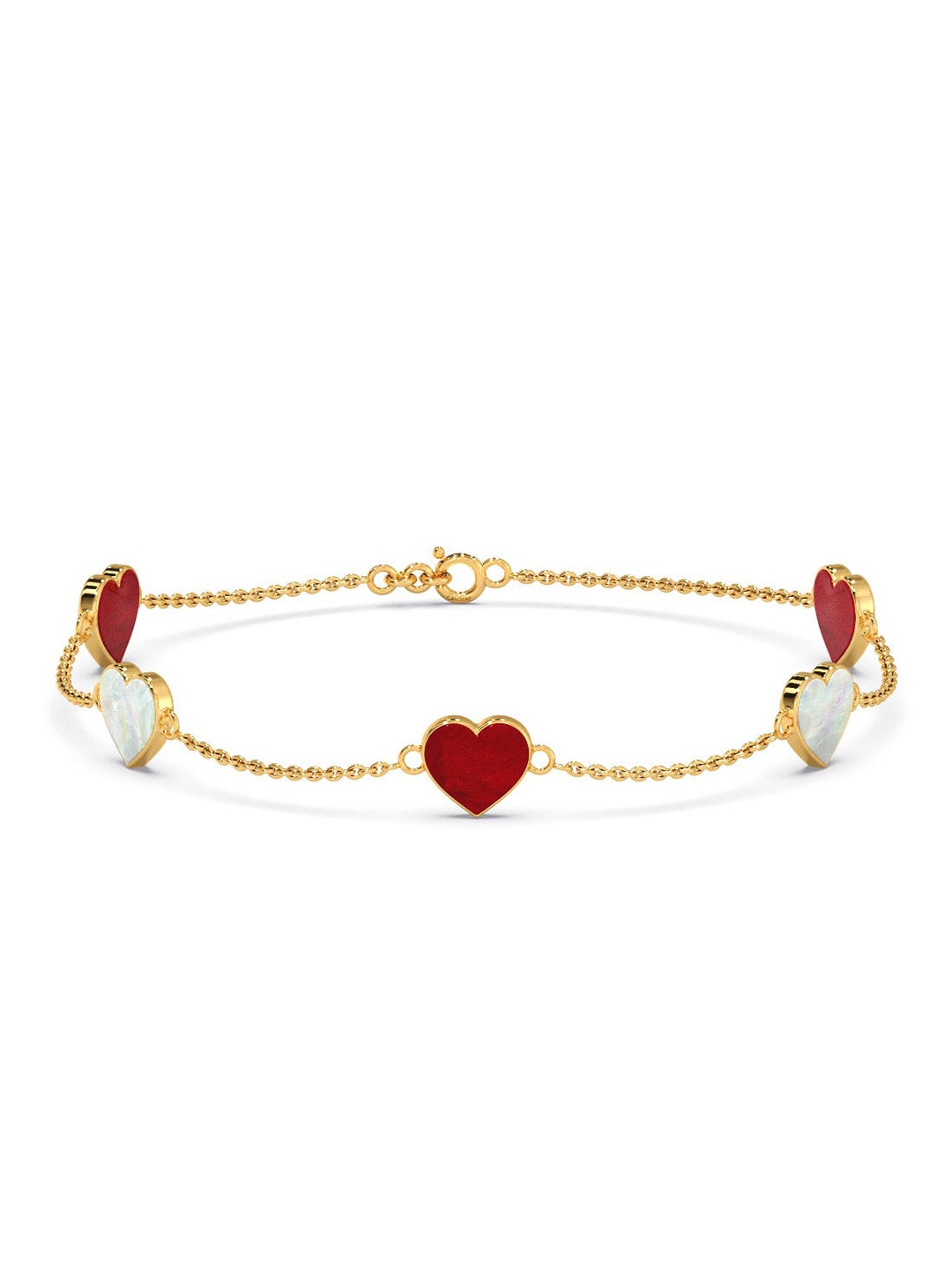 

CANDERE A KALYAN JEWELLERS COMPANY 14KT BIS Hallmark Gold Bracelet-1.8gm