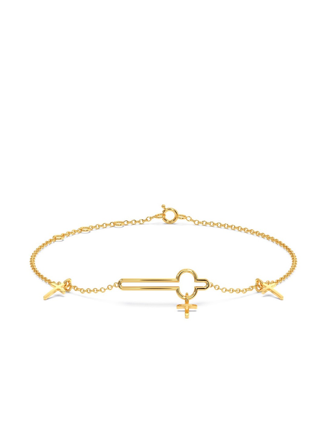 

CANDERE A KALYAN JEWELLERS COMPANY 18KT BIS Hallmark Gold Bracelet-1.2gm