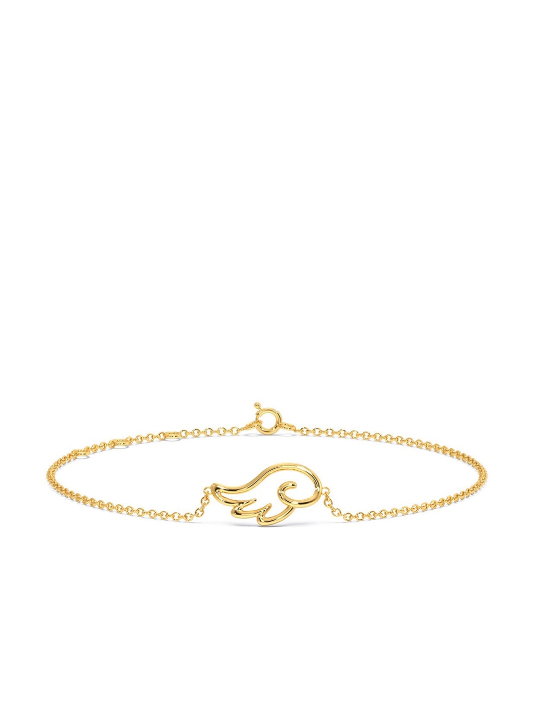 

CANDERE A KALYAN JEWELLERS COMPANY 14KT BIS Hallmark Gold Bracelet-1.26gm