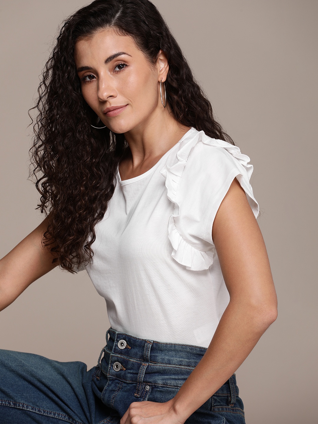 

The Roadster Life Co. Ruffles Detailed Top, White
