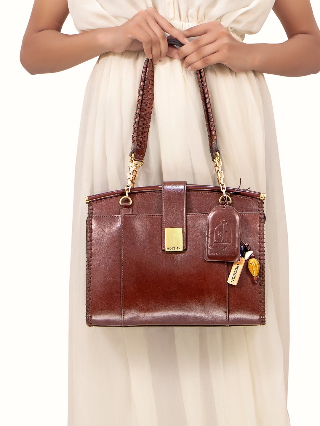 

Hidesign Leather Shoulder Bag, Brown