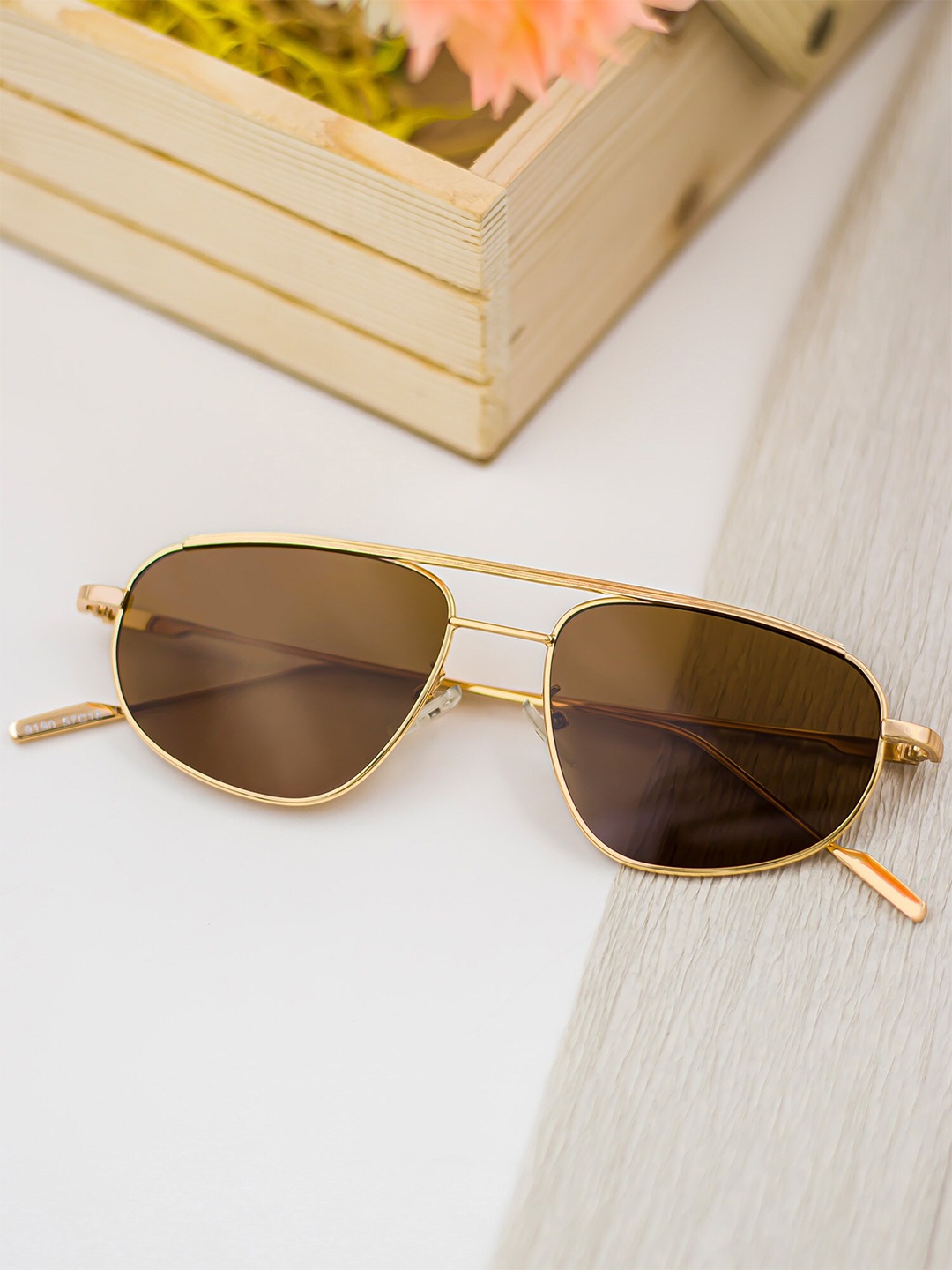 

Bellofox Unisex Full Rim Oversized Sunglasses BS1869-1123, Brown