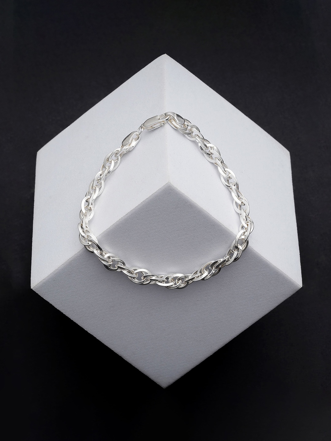 

ORIONZ Men Sterling Silver Wraparound Bracelet