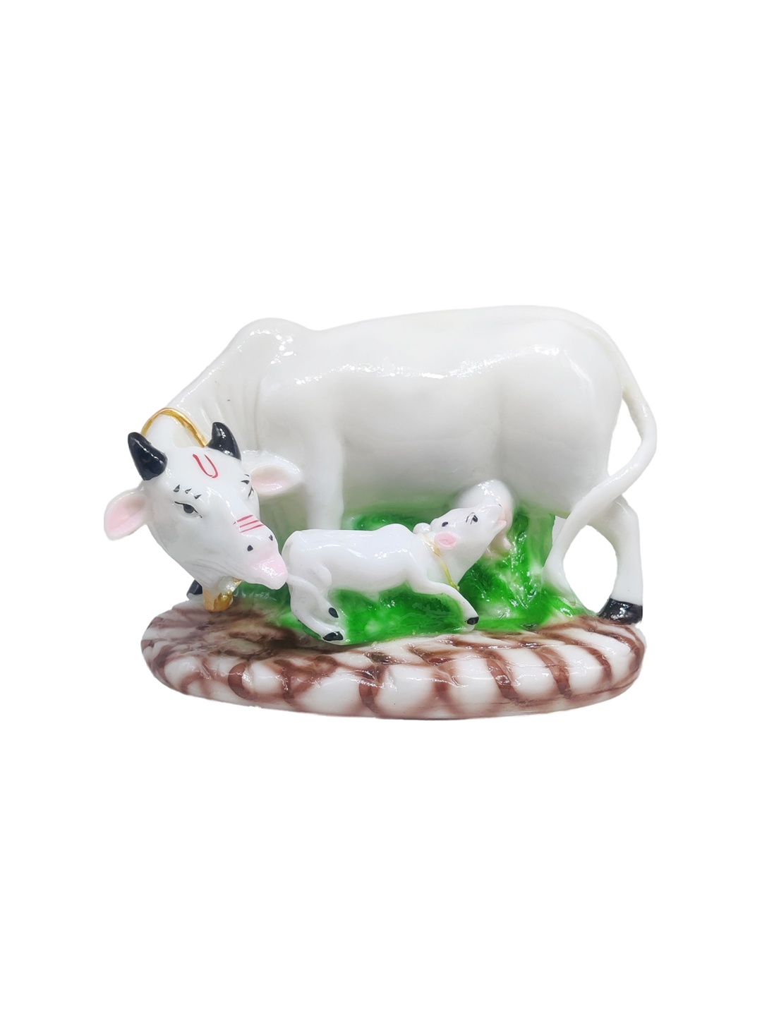 

GLOOKS White Cow & Calf Showpiece