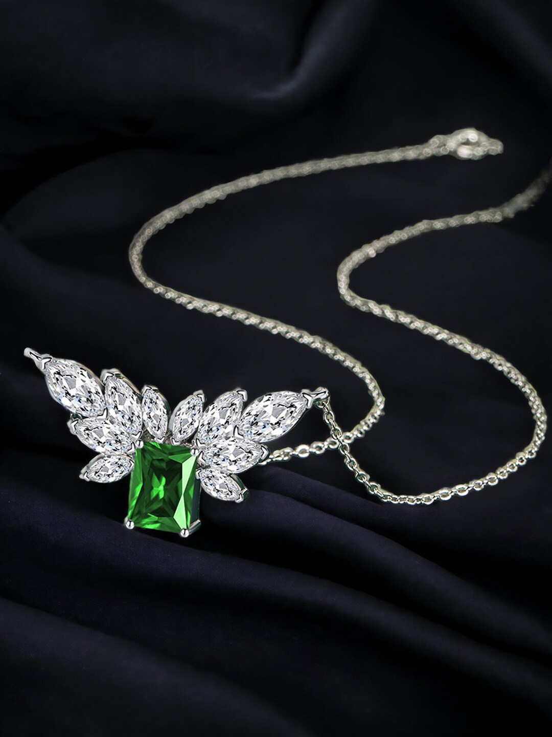 

Designs & You Brass Silver-Plated Necklace