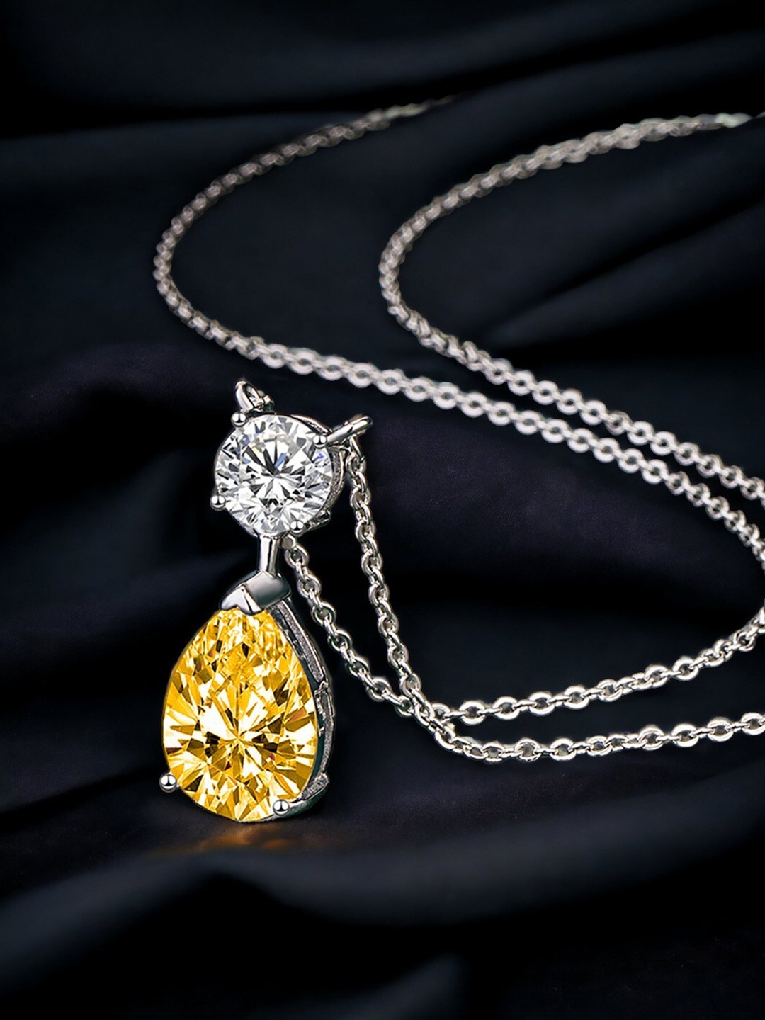 

Designs & You Silver-Plated Cubic Zirconia Necklace