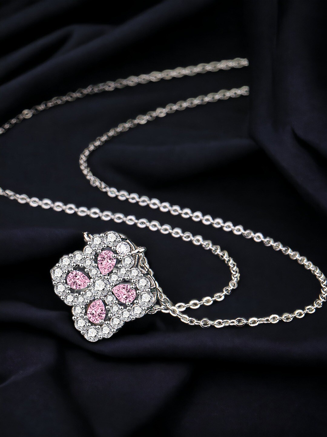 

Designs & You Silver-Plated Cubic Zirconia Necklace