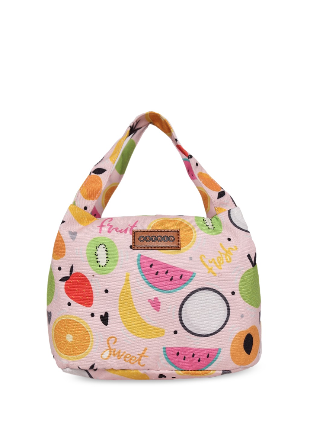 

ASTRID Graphic Printed Lunch bags, Pink