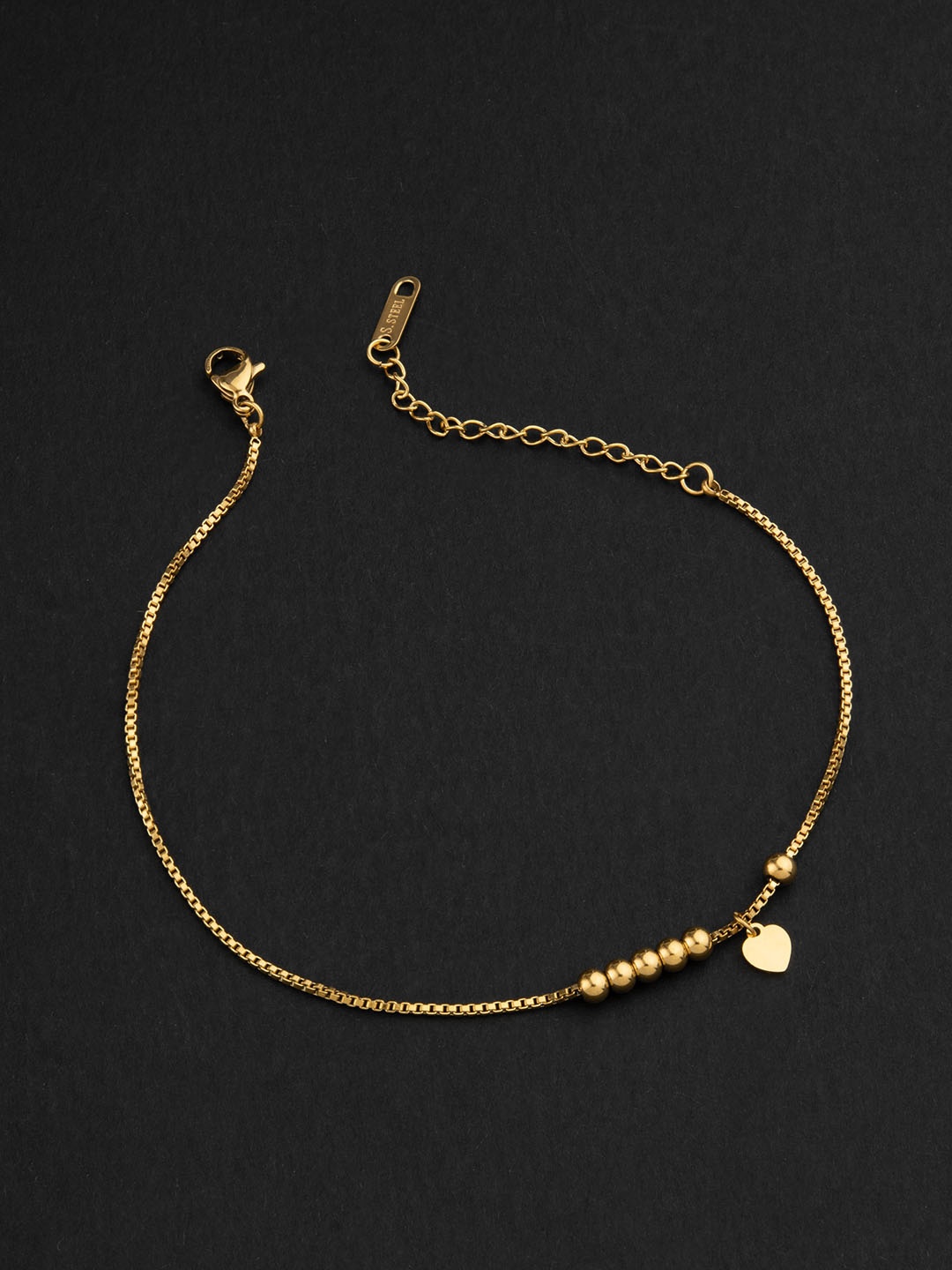 

E2O Gold-Plated Beaded Anklet