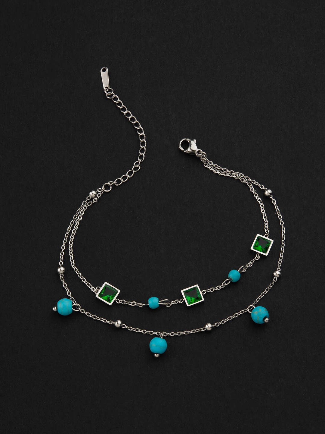 

E2O Gold-Plated Multistrand Bracelet, Silver