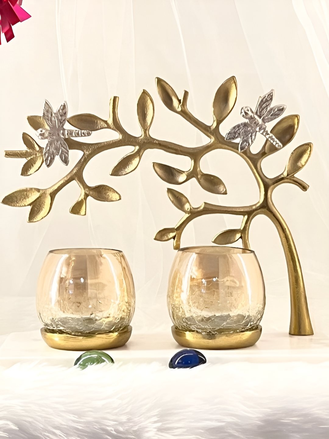 

Timaya's Decor Gold-Toned 2 Piece Candle Holder