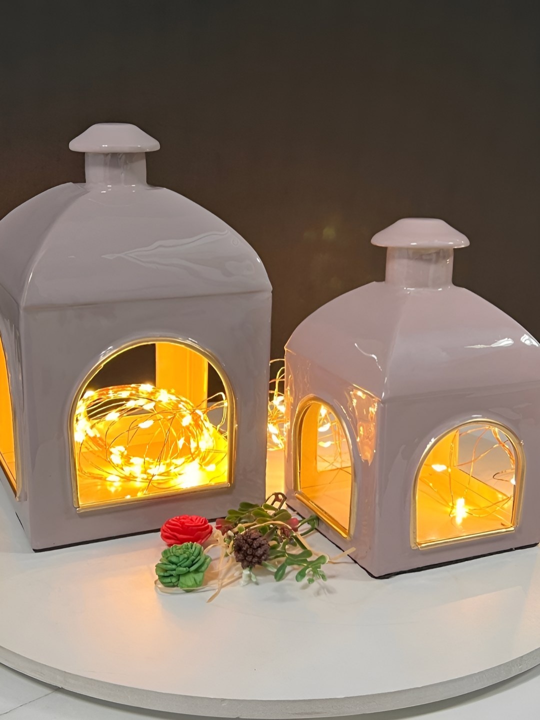 

Timaya's Decor Pink 2 Piece Candle Holder