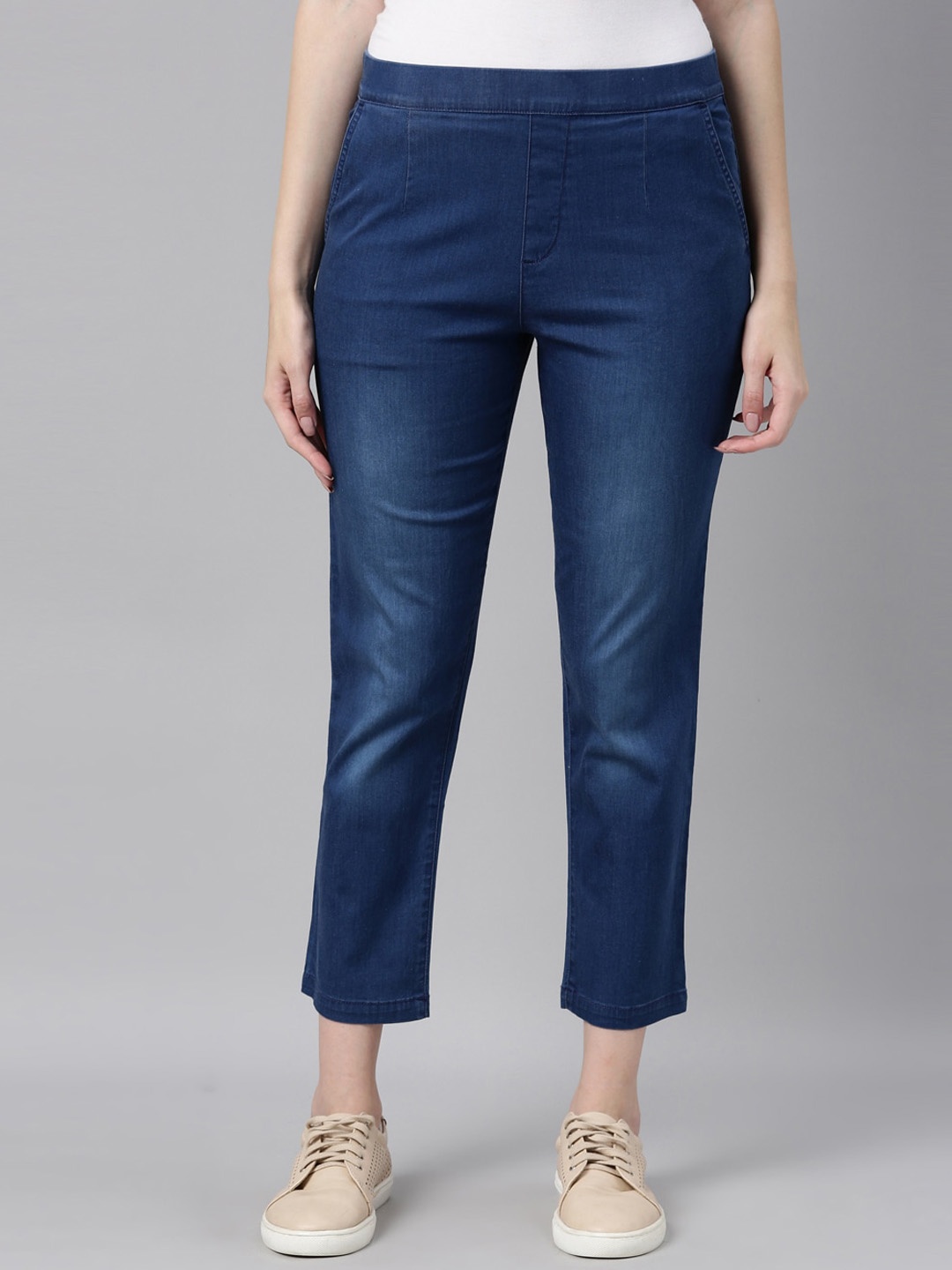 

Go Colors Women Skinny Fit Denim Jeggings, Blue