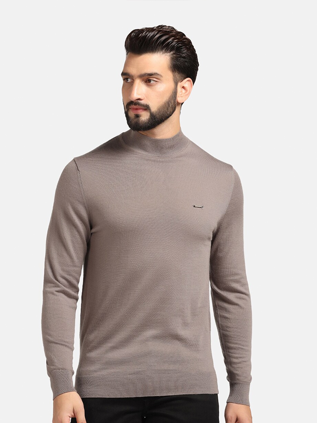 

Blackberrys Long Sleeves Woollen Pullover, Beige