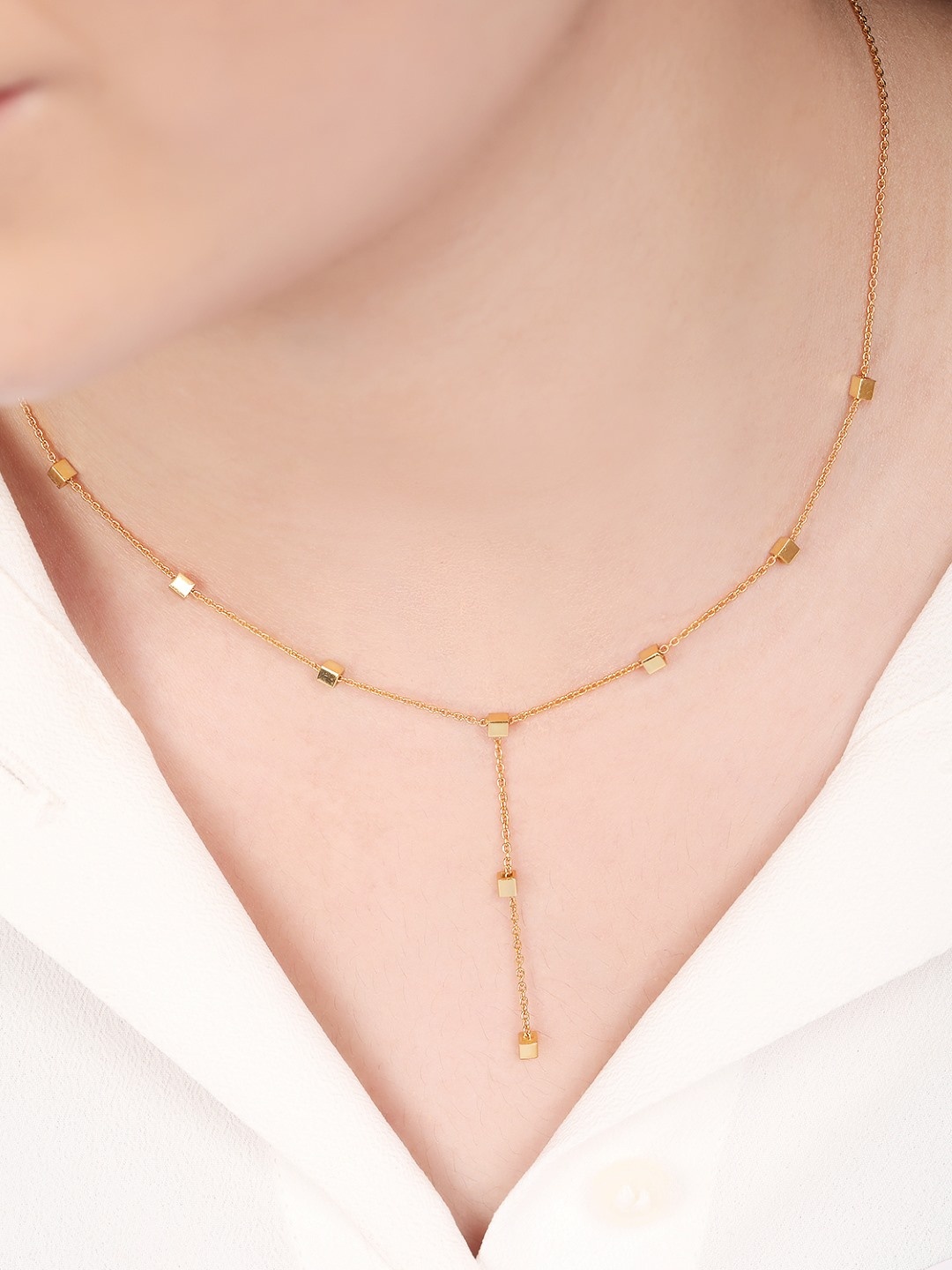 

Zavya Women Sterling Silver Gold-Plated Necklace
