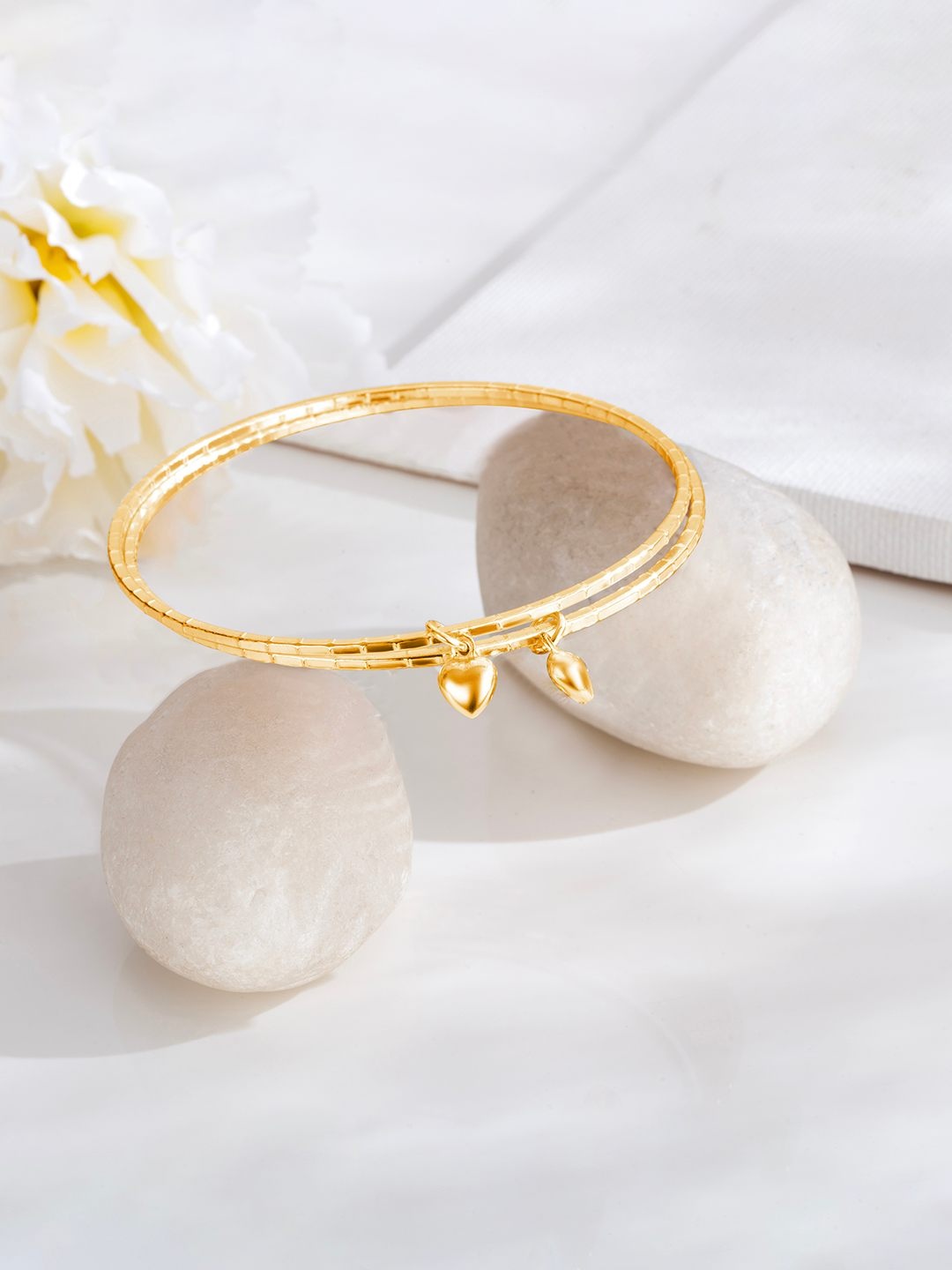 

Zavya 925 Sterling Silver Set of 2 Gold-Plated Bangles