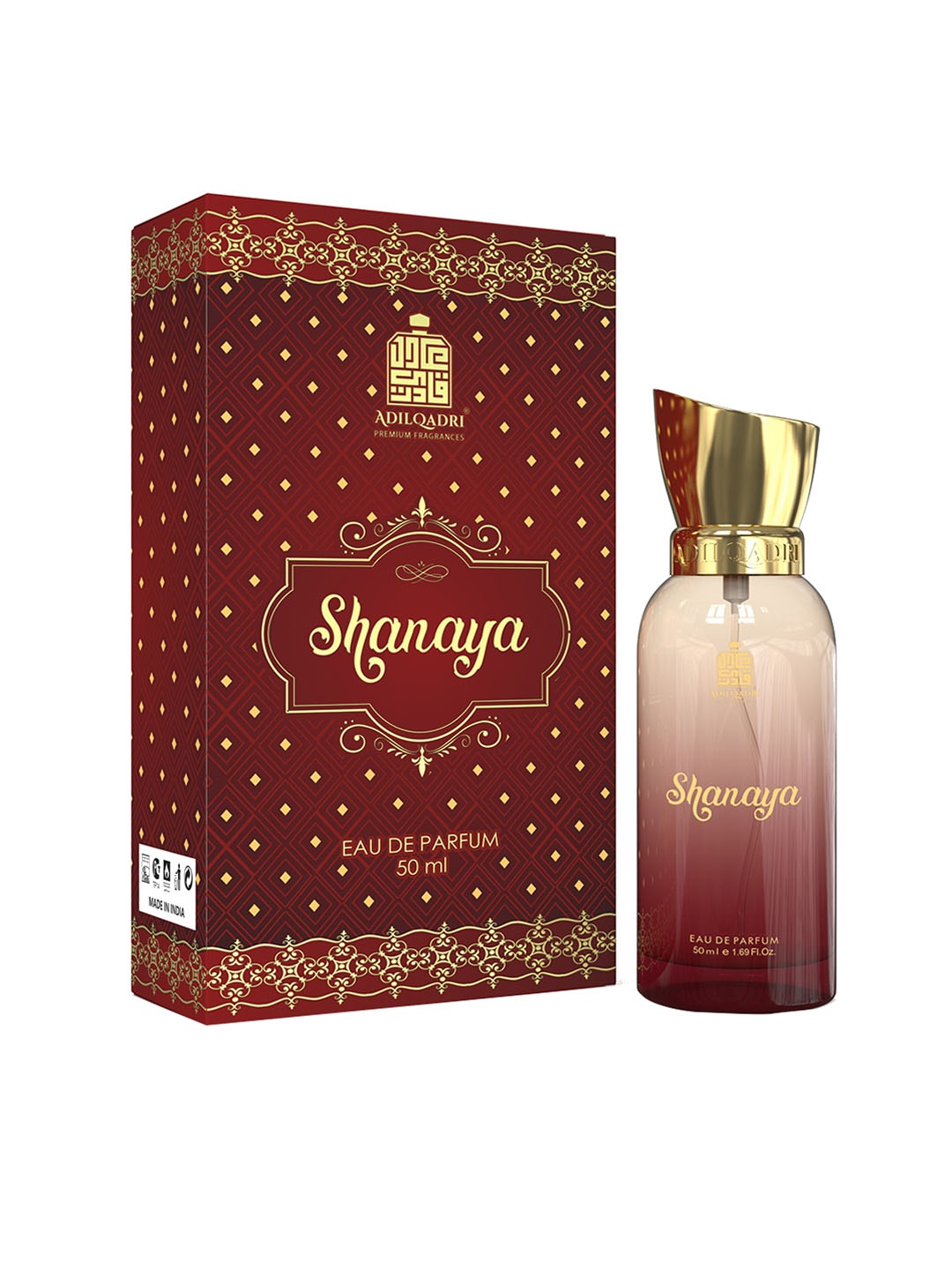 

ADILQADRI Luxury Shanaya Long Lasting Eau De Parfum - 50ml, Red